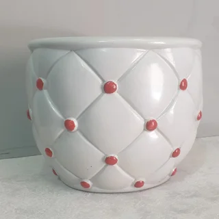 گلدان لمسه طوسی قرمز