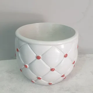 گلدان لمسه طوسی قرمز